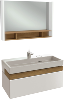Комплект мебели для ванной 100 см Jacob Delafon Terrace, Подсветка EXC9112-00+EB1182-NF+EB1187-G1C
