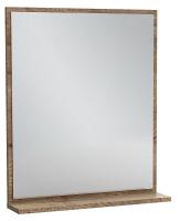 Зеркало Jacob Delafon Vivienne 60x70 см, с полочкой, цвет дуб табак, EB1596-E52