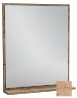 Зеркало Jacob Delafon Vivienne 60x70 см, с полочкой, цвет арлингтонский дуб, EB1596-E70