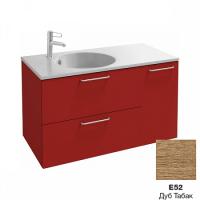 Тумба для комплекта 100 см Jacob Delafon Odeon Rive Gauche EB2544-R9-E52 дуб табак, ручки черные