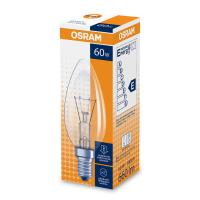 Лампа Накаливания Osram Clas B Cl 60 Вт E14 Свеча 660 Лм 2700К Теплый Свет 230 В Прозрачная