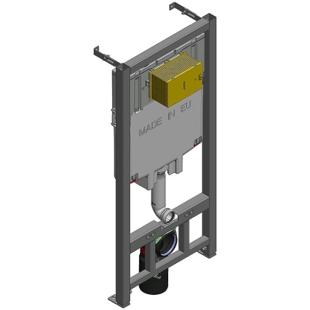 Инсталляция Jacob Delafon E21750RU-CP, с безободковым унитазом Rodin+, сиденье с микролифтом, клавиша хром