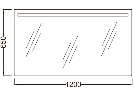 Зеркало Jacob Delafon Parallel 120 см, с подсветкой, инфракрасным выключателем и защитой от запотевания, EB1418RU-NF