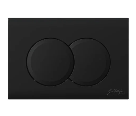 Инсталляция Jacob Delafon E21750RU-BL, с безободковым унитазом Rodin+, сиденье с микролифтом, клавиша черная матовая