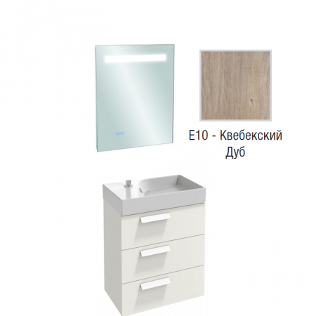 Комплект мебели для ванной 60 см Jacob Delafon Rythmik, EB1158-NF+EXR112-Z-00+EB1306-E10