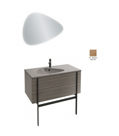 Комплект мебели для ванной 100 см Jacob Delafon Nouvelle Vague, EB3049-NF+EXAQ112-Z-00+EB3032-E16