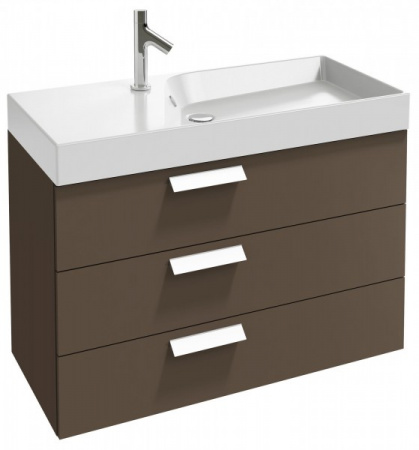 Комплект мебели для ванной 100 см Jacob Delafon Rythmik, EB1161-NF+EXN112-Z-00+EB1310-G80