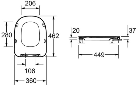 Комплект с инсталляцией Jacob Delafon E33131RU-NF, унитазом E77725-0 и крышкой E77168-0