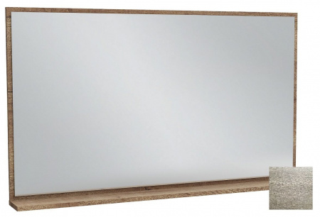 Зеркало Jacob Delafon Vivienne 120x70 см, с полочкой, цвет серый дуб, EB1599-E71