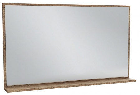 Зеркало Jacob Delafon Vivienne 120x70 см, с полочкой, цвет дуб табак, EB1599-E52