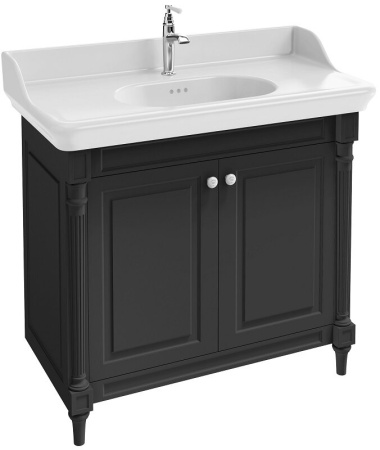 Тумба под раковину Jacob Delafon Cleo 1889, 90 см, цвет интенсивный черный лак, EB726-MWB