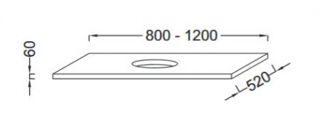 Столешница для раковины 100 см Jacob Delafon Parallel EB63-1000-E10 Квебекский Дуб