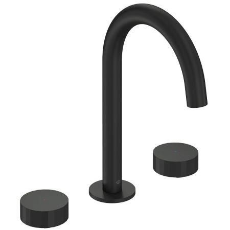 Смеситель для раковины Jacob Delafon Grands Boulevards, E25387-BL/E25390-BL/E25389-NF, черный матовый