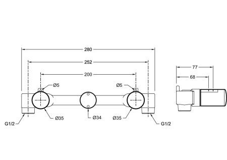 Смеситель для раковины Jacob Delafon Grands Boulevards, E23890-4ND-2MB/E25390-2MB/E28139-NF, латунь