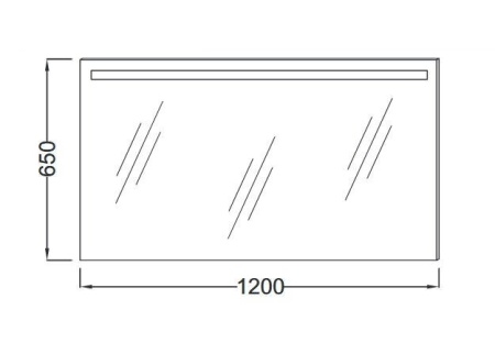 Зеркало Jacob Delafon Parallel 120 см, с подсветкой, бесконтактным выключателем и защитой от запотевания, EB1418-NF