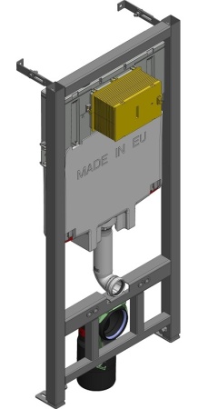 Комплект с инсталляцией Jacob Delafon E29025-NF, унитазом EDE102-00, клавишей E20859-7-BMT и крышкой E20606-00